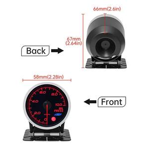 QSF araba modifikasyon turbo ölçer 12V 2 ''(52mm) PSI evrensel yedi renkli ekran araba turbo göstergesi - Product Image 4