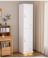 Casier de rangement métallique durable, armoire robuste en acier avec serrure pour chambre à coucher, salle de sport, hôtel, dortoir