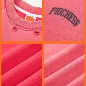 High Quality Oversized <b>Vintage</b> Crew Neck <b>Sweatshirt</b> for Women Drop Shoulder Washed Jersey for Winter and Autumn - Product Image 6