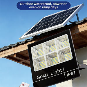 Projecteur solaire LED extérieur ALECTER 1000W, étanche IP65, panneau solaire monocristallin, télécommande intelligente - Product Image 2