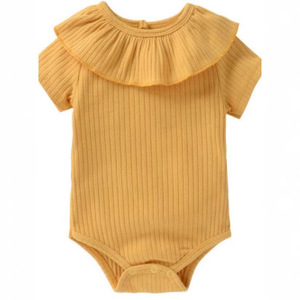 Body de <span class=keywords><strong>Verano</strong></span> de Manga Corta para Bebé al por Mayor, OEM ODM, Estampado, 100% Algodón, Ropa de Bebé, Niñas de 0 a 12 Meses, con Botones - Product Image 3