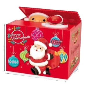 Hucha de plástico <span class=keywords><strong>musical</strong></span> impermeable con diseño de dibujos animados de Papá Noel ladrón de Pokémon de la marca SW, juguete infantil, regalo de Navidad al por mayor - Product Image 1