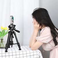 Trépied de Studio Photo ou vidéo, x 60cm, support en aluminium pour téléphone, trépied pour Selfie/Vlog