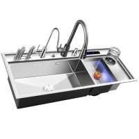 Functionele Gootstenen Met Ultrasone Reiniging En Waterkatalysator Cup Wasmachine Diepe Reiniging Kwaliteitsborging Door Betrouwbare Leverancier
