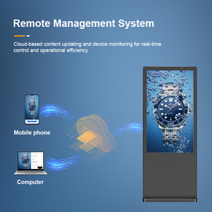 Afficheur numérique vertical extérieur LCD 43/49/55/65 pouces, Totem Android, affichage numérique autoportant, écran tactile, <span class=keywords><strong>kiosque</strong></span> - Product Image 4