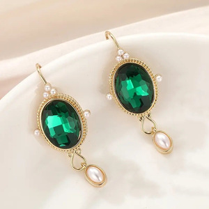 <b>Small</b> Bead Drop <b>Earrings</b> <b>for</b> <b>Women</b> Vintage Oriental Style Daily Wear Ear Accessories - Product Image 6