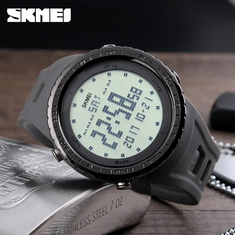 SKMEI 1246 casual men tactical luxury sport watch wholesale waterproof led display wrist watches