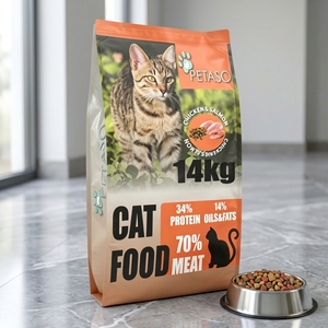En stock, nourriture pour chats <span class=keywords><strong>Science</strong></span> Formula, 14 kg, riche en protéines naturelles, saveurs poulet et saumon, nourriture sèche pour chats de tous âges - Product Image 2