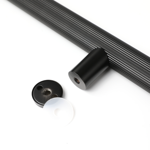 Poignée de meuble en laiton massif, barre de tirage extra-longue pour appareils électroménagers, maille texturée rayée droite pour villa, hôtel, centre commercial, tringle de penderie - Product Image 4