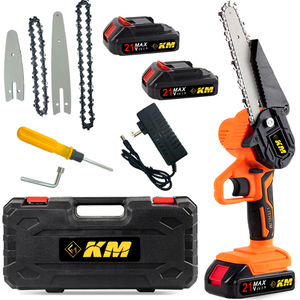 KM attrezzi da giardinaggio professionali 21V macchina da taglio per legno con <span class=keywords><strong>sega</strong></span> <span class=keywords><strong>a</strong></span> catena <span class=keywords><strong>a</strong></span> <span class=keywords><strong>batteria</strong></span> - Product Image 3