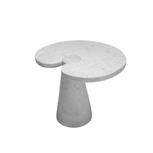 Cổ Điển Ý thiết kế nội thất Đá Cẩm Thạch Bàn cà phê Trắng Carrara hình trái tim đá cẩm thạch bên bảng - Product Image 1