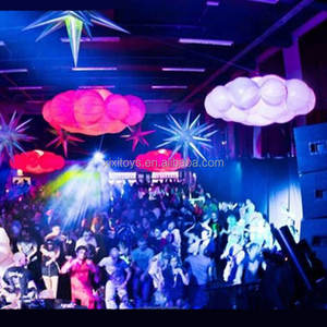 Ballons publicitaires gonflables LED en forme de nuage, décorations de club, éclairage RGB, garantie 2 ans, gonflage personnalisable - Product Image 5