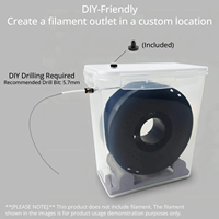 5,8L Luftdichte 3D-Druckfilament-Trockenaufbewahrungsbox, Feuchtigkeitsbeständiger Spulenhalter mit Trockenmittel für Print Farm PLA PETG ABS TPU