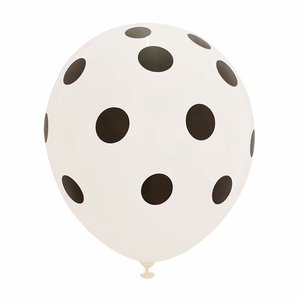 Bán Buôn 12Inch Polka Dot Bóng Bay Cao Su Màu Đen Và Trắng Bé Sinh Nhật Trang Trí Đám Cưới Nguồn Cung Cấp Bên Bóng Bay Nhiều Màu - Product Image 3