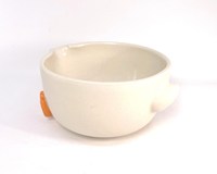 Bol à matcha en céramique personnalisé en forme de canard, fait main, pour la cérémonie du thé Chawan et le matcha latte