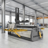 Machine à cintrer les tôles automatique à 3 rouleaux hydraulique W12 CNC avec moteur 11 kW pour l'avant-cinçage de l'acier au carbone et de l'acier inoxydable, fabriquée en Chine