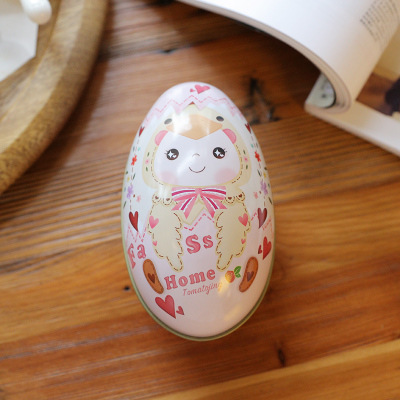 Easter decoration gift metal toffee can Egg Easter days fantastic egg shape egg TIN BOX - Product Image 6