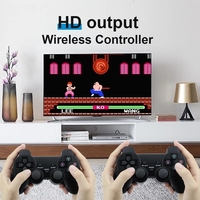 Console de jeux vidéo 4K, manette de jeu sans fil intégrée, 10000 jeux, lecteur portable rétro 64 go pour PS1/FC/GBA