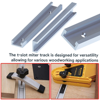 Rail de guidage en alliage d'aluminium de 10-120 cm, profil en T de type 30 avec trous de fixation pré-percés pour table de perceuse, table de défonceuse