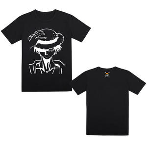 เสื้อยืดคอกลมแขนสั้นผ้าคอตตอนลูฟี่เสื้อยืดลายอนิเมะ estampado เสื้อยืดอะนิเมะแบบชิ้นเดียวคุณภาพสูง - Product Image 3