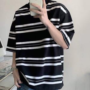 Camiseta Casual de Verano para Hombre, Estilo Coreano, Sólida, Vintage, de Manga Corta, Transpirable y que Absorbe la Humedad - Product Image 6