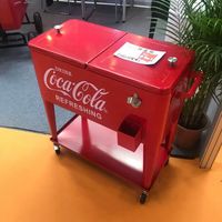 Allibaba HS refroidisseur en plastique seau à bière personnalisé glacière avec roue garder le vin et les boissons seau frais avec logo promotion
