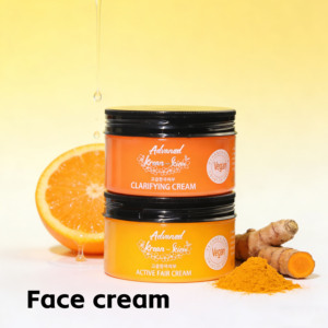 Nueva Crema Facial Blanqueadora e Hidratante de Alta Calidad con Cúrcuma y Vitamina C, Antienvejecimiento y Antiarrugas para Piel Oscura, 100g - Product Image 3