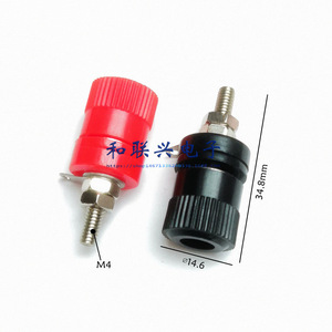 Conector Banana Jack de Plástico Rojo y Negro para Cableado de Inversor de Audio, Terminal 920, Tamaño Grande - Product Image 3