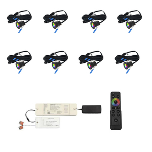 Mini <span class=keywords><strong>spot</strong></span> led <span class=keywords><strong>RGB</strong></span> <span class=keywords><strong>12V</strong></span> 8x3W pour terrassendach, veranaverlichting, overkappinglichting - Product Image 1