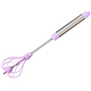 <span class=keywords><strong>Batidor</strong></span> <span class=keywords><strong>Manual</strong></span> semiautomático para cocina, hogar, herramientas para hornear Diy, claras de huevo rotativas, varilla agitadora de acero inoxidable - Product Image 3