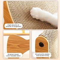 Lit grattoir moderne en carton écologique et durable pour chat, idéal pour le salon – Jouet pour animaux de compagnie en gros OEM/ODM