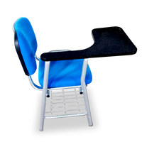 Fauteuil de salle de réunion avec porte-bouteille, chaise de formation avec table intégrée, fabriqué à Guangzhou