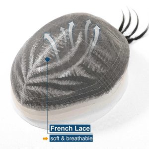 Tupé de <span class=keywords><strong>Trenzas</strong></span> Africanas <span class=keywords><strong>para</strong></span> Hombre, Sistema de Reemplazo Capilar con <span class=keywords><strong>Cabello</strong></span> Humano, Tupé con <span class=keywords><strong>Trenzas</strong></span> <span class=keywords><strong>en</strong></span> Caja de Encaje Francés, Prótesis Capilar Masculina - Product Image 4