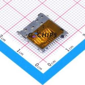 MR-1209 SD Card / Memory Card Connector SMD Connector Self-Return Type MicroSD Card (TF Card) Card Holder 1.35mm - Product Image 2