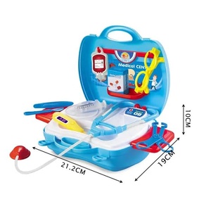 Kit médical de simulation portable pour enfants ensemble de jeu de médecin en plastique avec <span class=keywords><strong>jouet</strong></span> de <span class=keywords><strong>valise</strong></span> de stéthoscope pour le jeu de rôle éducatif des tout-petits - Product Image 5