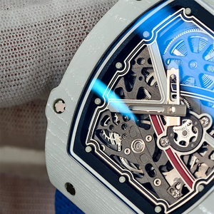 7.8mm Ultra-Thin and Ultra-Light Luxury <b>Automatic</b> Mechanical Watch, RM67-02 Hollowed-Out Men's Formal <b>Wristwatch</b> - Product Image 2