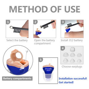 CIC alat bantu dengar tidak terlihat massal, untuk alat bantu dengar ringan amplifier Digital pengiriman cepat untuk <span class=keywords><strong>distributor</strong></span> perangkat medis - Product Image 5