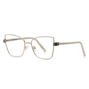 Modello 3141 montature ottiche da donna nuovo stile occhiali da vista in metallo Anti luce blu montature per occhiali per <span class=keywords><strong>Computer</strong></span> Gafas Cerminmata - Product Image 5