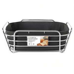 Blomus Bread <b>Basket</b> Delara Stainless Steel <b>Rectangular</b> Storage Container For Kitchen Use - Product Image 2
