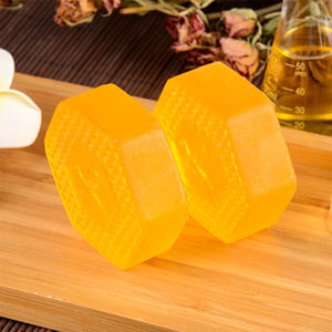 Jabón de aceite esencial de miel hecho a mano Landora, LIMPIADOR EXFOLIANTE para blanquear la piel, jabón de baño Savon <span class=keywords><strong>Natural</strong></span> Savon para adelgazar - Product Image 6