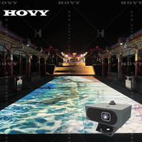 Projecteur de sol portable HOVY avec écran LCD holographique 3D, prix, projection interactive au laser pour parc d'attractions