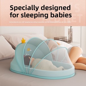 Lit portable pour bébés <span class=keywords><strong>et</strong></span> nourrissons, berceau pliable pour nouveau-nés, lit bionique mobile pour bébé, design résistant à la pression, moustiquaire - Product Image 1