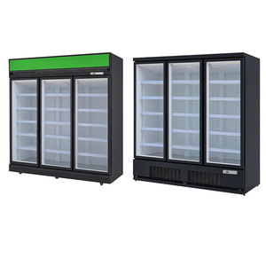 <span class=keywords><strong>Congelatore</strong></span> Verticale Commerciale No Frost <span class=keywords><strong>con</strong></span> 3 Porte in Vetro, Raffreddamento ad Aria, Illuminazione LED, Espositore Refrigerato per Supermercati - Product Image 2