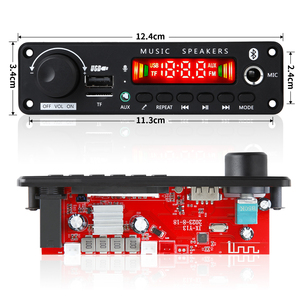 Tarjeta amplificadora de 150W, <span class=keywords><strong>Bluetooth</strong></span>, MP3, WMA, WAV, placa decodificadora, manos libres, micrófono de Audio para coche, USB, TF, Radio FM, reproductor de música, altavoz DC - Product Image 6