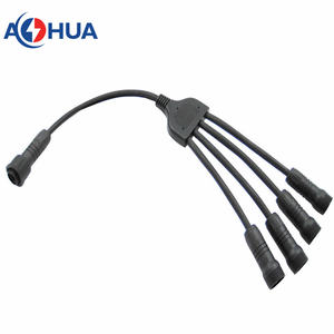 Diviseur de ligne de branches multiples en forme de Y pour l'industrie de l'éclairage LED, étanche IP65 IP67 <span class=keywords><strong>prise</strong></span> <span class=keywords><strong>jack</strong></span> 4 broches Y-PVC-08 - Product Image 4