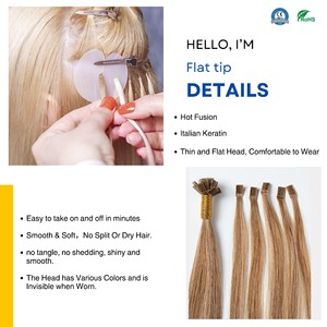 Extensions de cheveux naturels Honorhair à cuticules alignées, pointe plate, pointe en K, cheveux européens, grand stock - Product Image 4