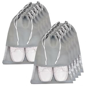 2025 New Eco-Friendly Recyclable Non-Woven Spunbond Cloth Shoes Bag Durable Drawstring Reusable Water Resistant Portable - Product Image 4