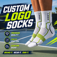 Chaussettes de sport personnalisées pour la course à pied avec logo, en coton tricoté respirant, chaussettes de sport d'extérieur, chaussettes de basketball rembourrées, chaussettes athlétiques