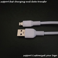 Penjualan Terbaik pabrik kustomisasi OEM cangkang TPE V8 perangkat Android kabel Data USB mikro