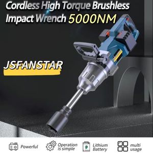 Llave de Impacto de Torsión Inalámbrica Eléctrica de 5000Nm y 1/2 con Batería de Litio para Trabajo Pesado al Mejor Precio - Product Image 4